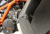 Aero padací chrániče, KTM RC8R, černé
